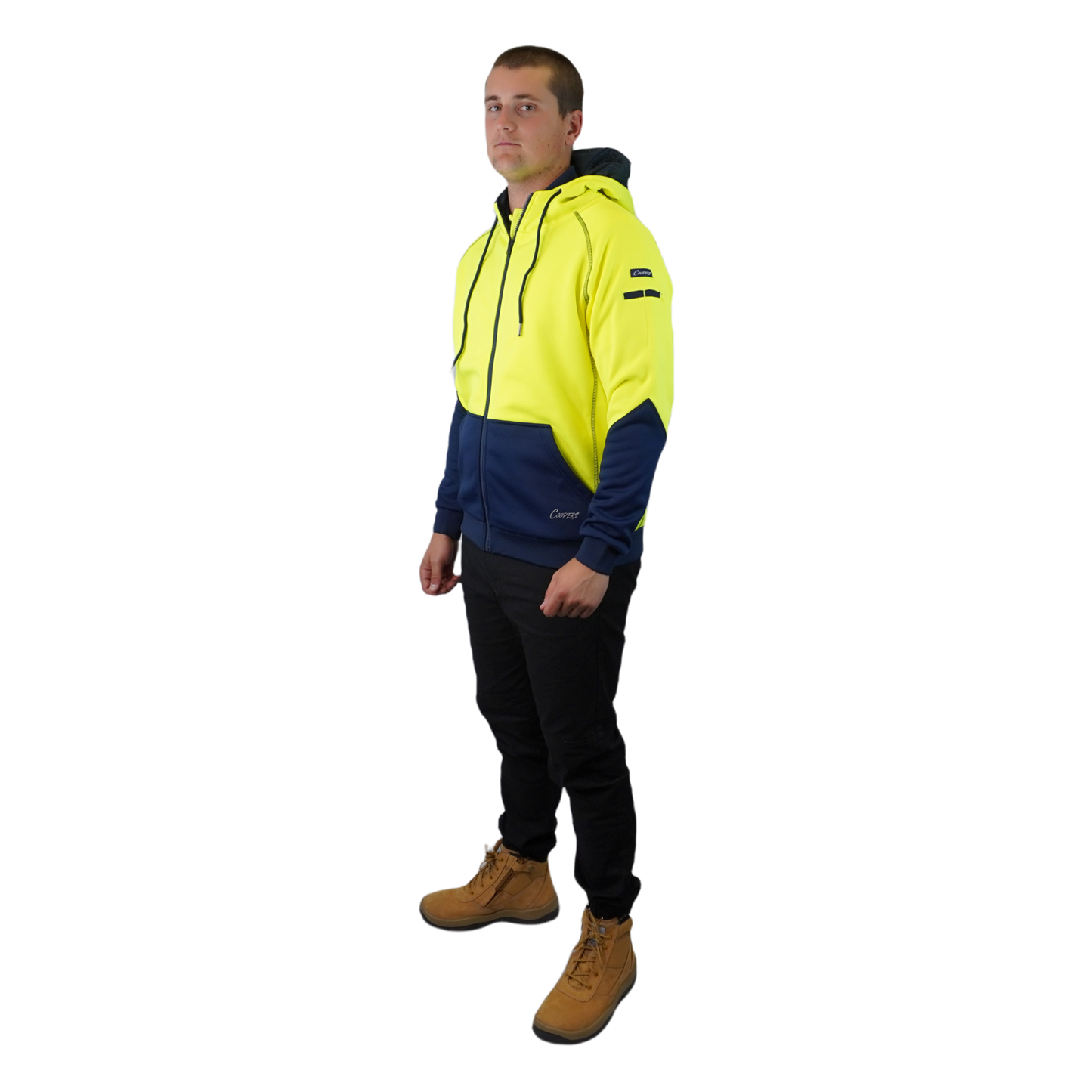 Blizzard Hood™ Full Zip Waterproof Yellow Navy C701