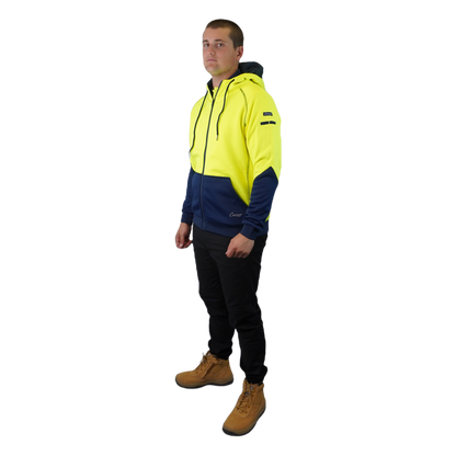 Blizzard Hood™ Full Zip Waterproof Yellow Navy C701