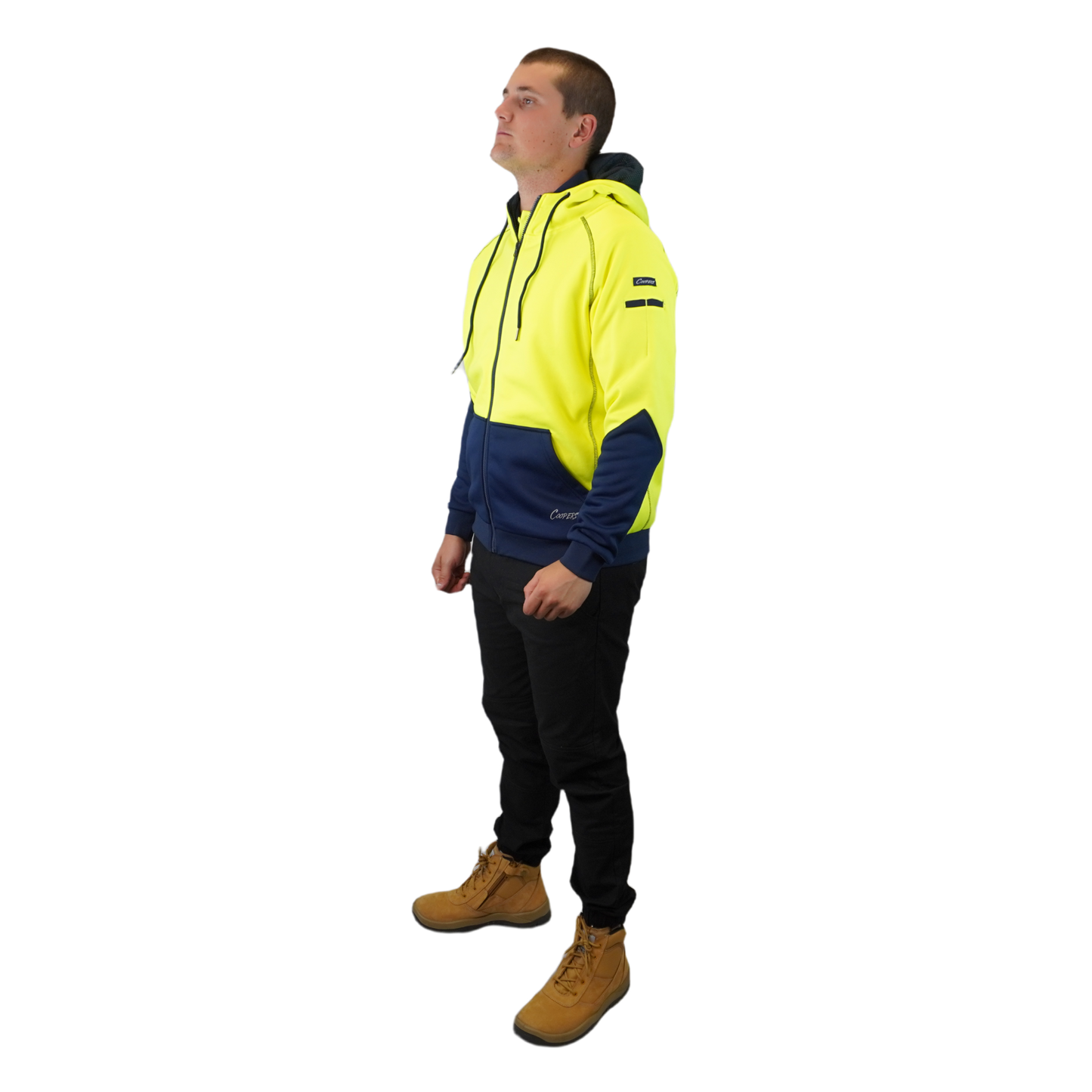 Blizzard Hood™ Full Zip Waterproof Yellow Navy C701