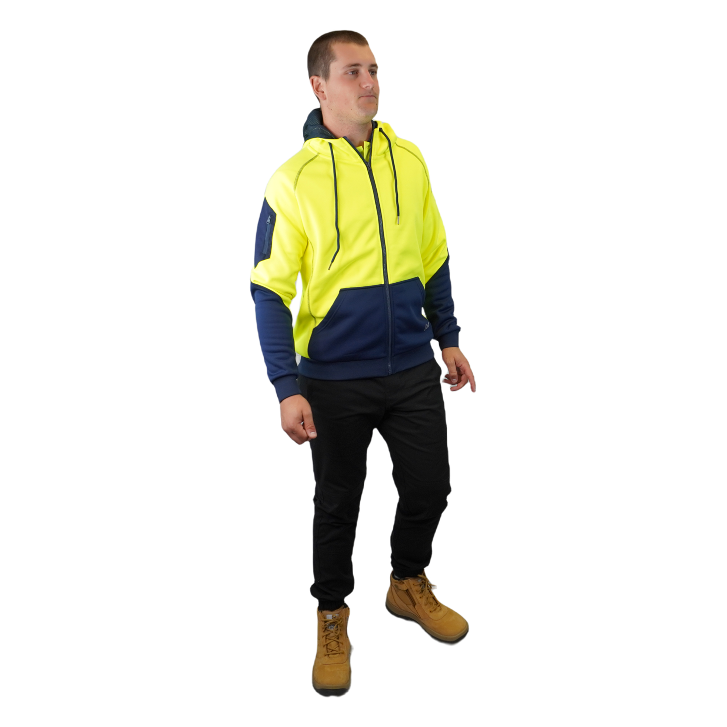 Blizzard Hood™ Full Zip Waterproof Yellow Navy C701