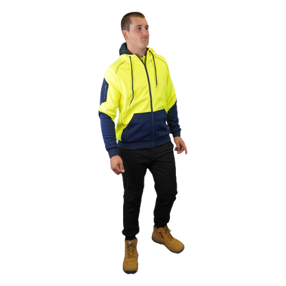 Blizzard Hood™ Full Zip Waterproof Yellow Navy C701