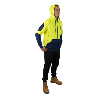 Blizzard Hood™ Full Zip Waterproof Yellow Navy C701