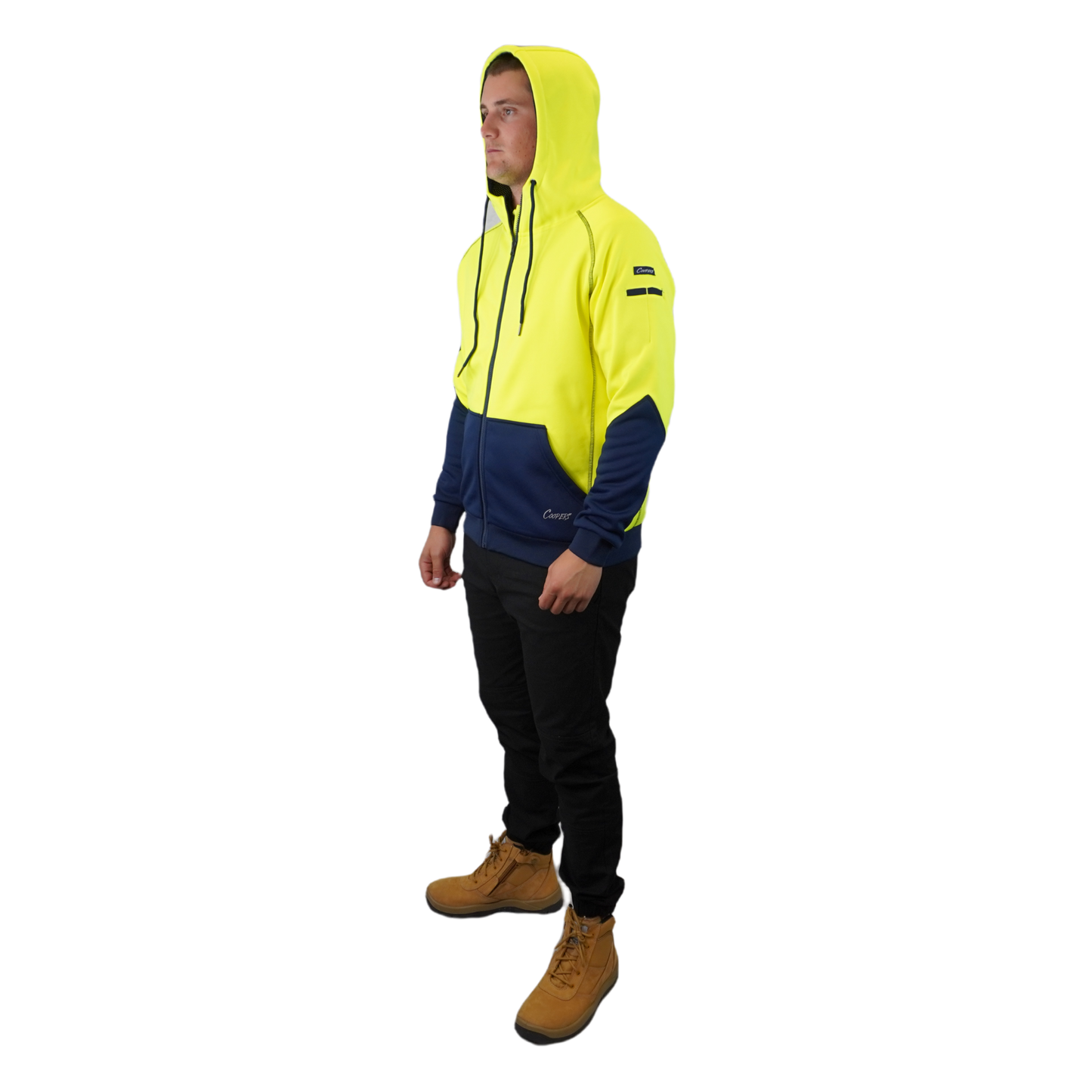 Blizzard Hood™ Full Zip Waterproof Yellow Navy C701