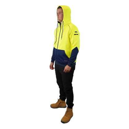 Blizzard Hood™ Full Zip Waterproof Yellow Navy C701